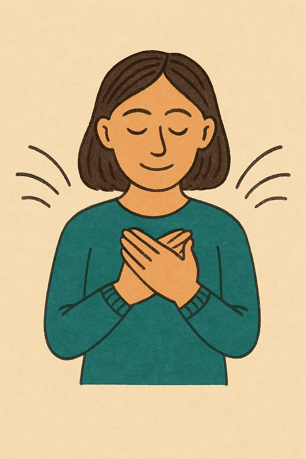 woman doing somatics